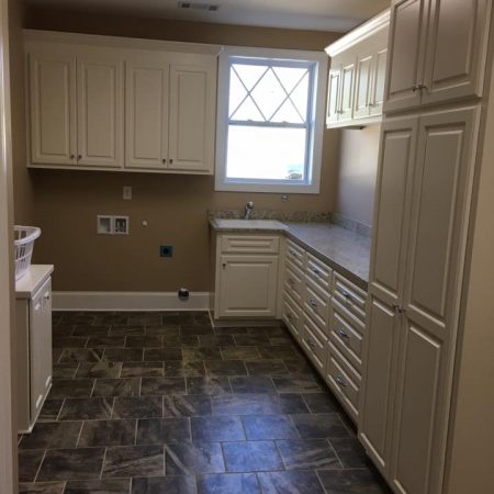 custom laundry cabinets